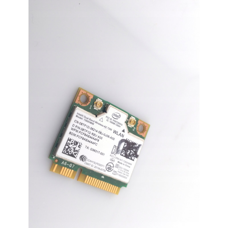 Karta mini PCI-E WLAN WiFi Intel 7260HMW Dell