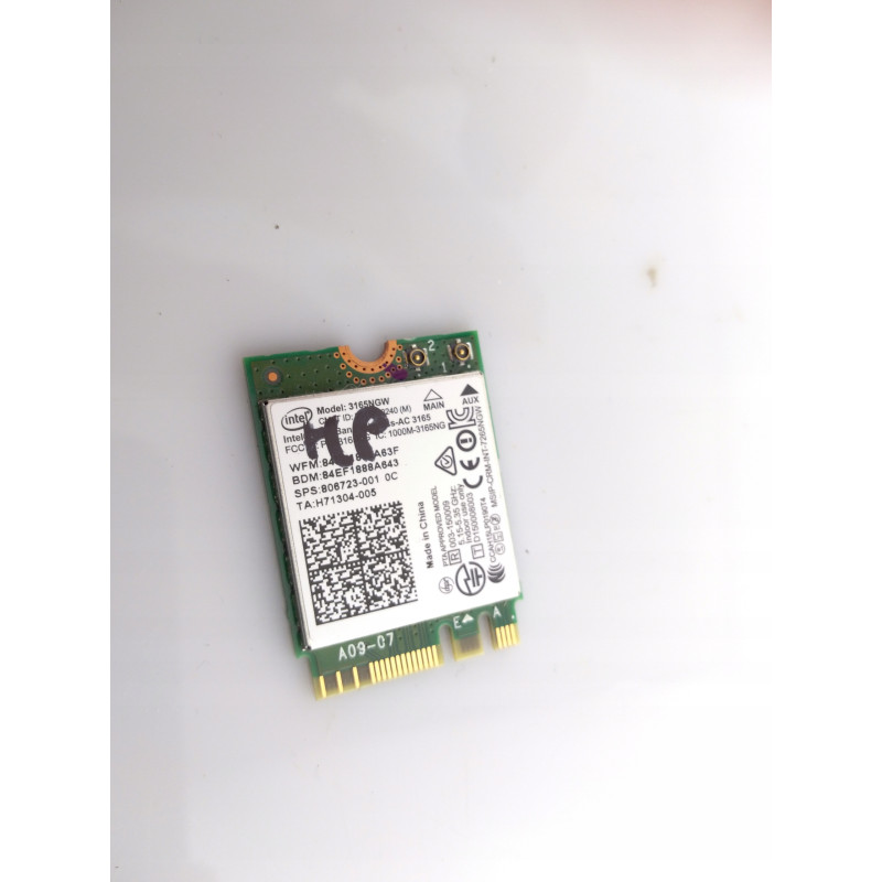 Intel 3165NGW HP mini PCI-E WLAN WiFi card