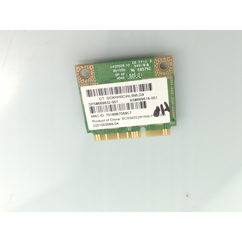 Karta mini PCI-E WLAN WiFi BCM943228HM4LP1 HP