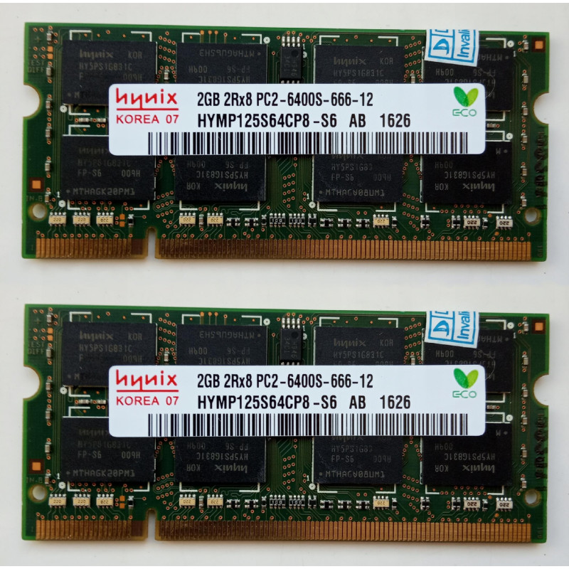 RAM Hynix DDR2 PC2-6400S 2x2GB (4GB) 800Mhz