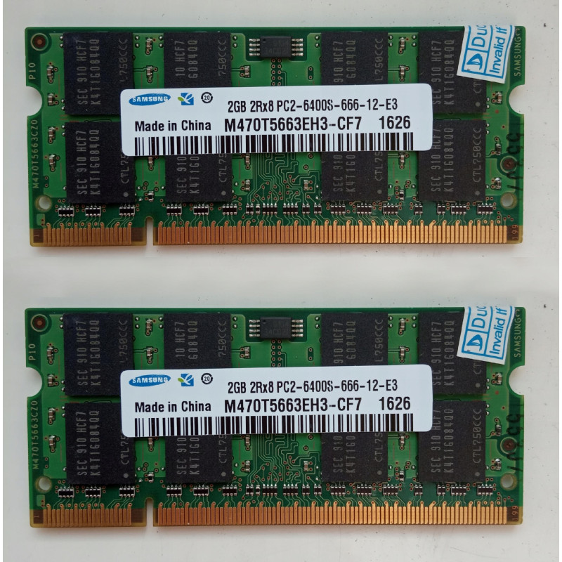 RAM Samsung DDR2 PC2-6400S 2x2GB (4GB) 800Mhz